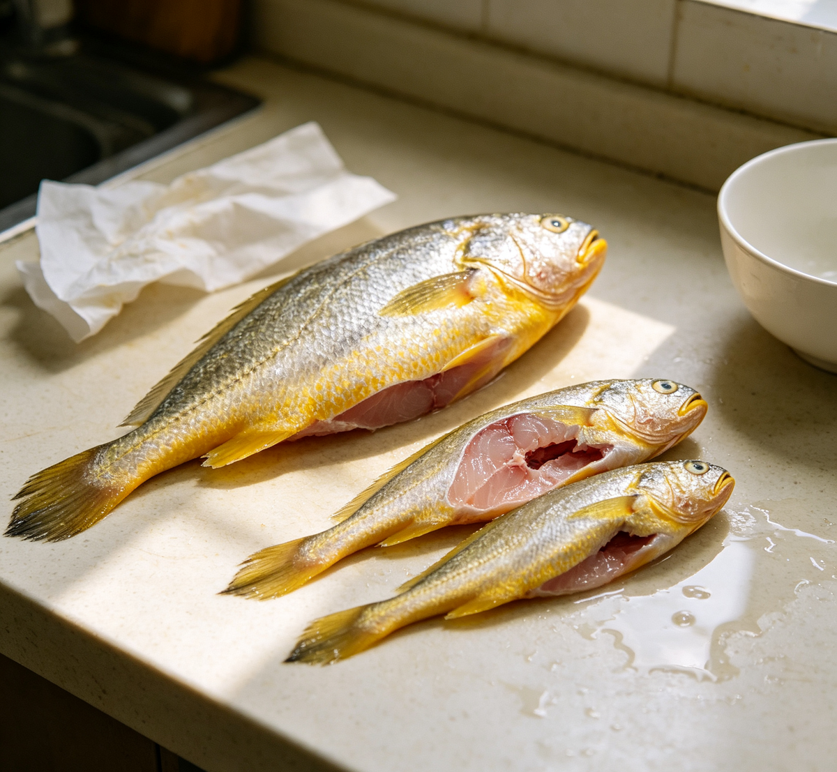 Fresh Yellow Croaker Fish - Premium Quality, Ocean-to-Table